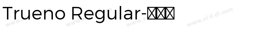 Trueno Regular字体转换